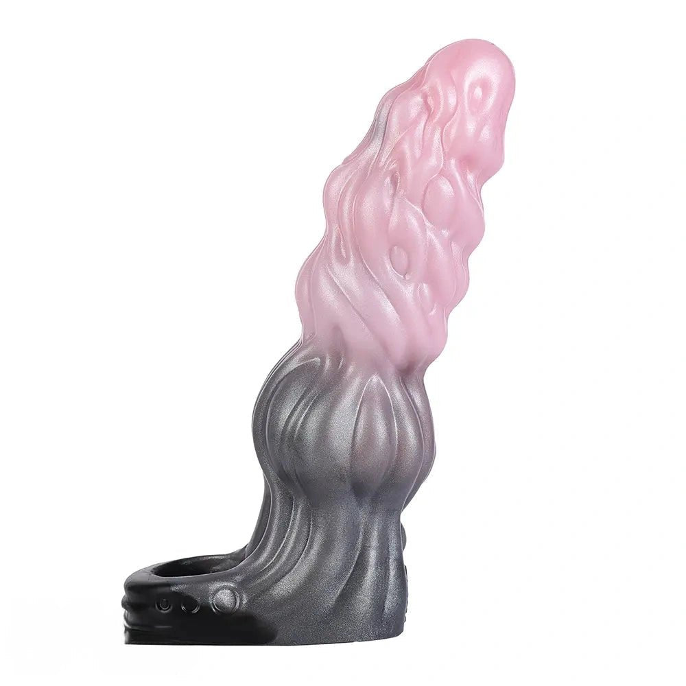 Ombre Ridged Cock Sleeve - Pink Fantasy Dildo Sleeve