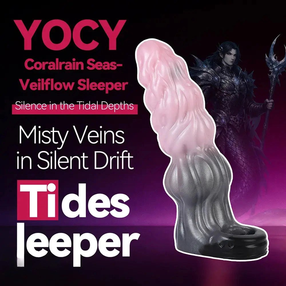 Ombre Ridged Cock Sleeve - Pink Fantasy Dildo Sleeve