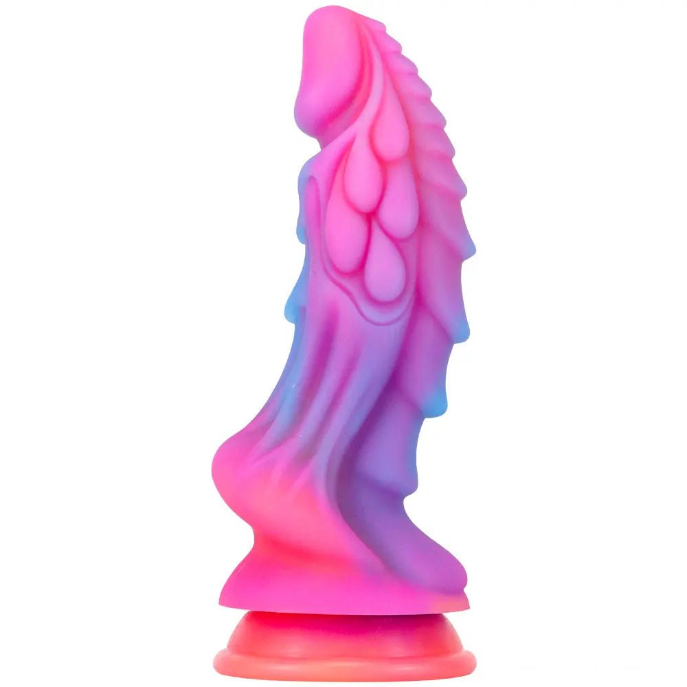 Ombre Scaled Fantasy Dildo 8.46in - Dragon Fantasy Dildo