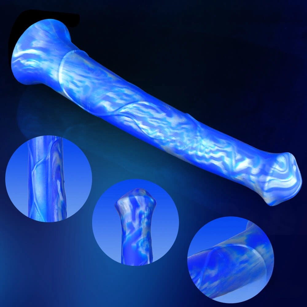 Ombre Silicone Butt Plug 17 in - Silicone Butt Plug