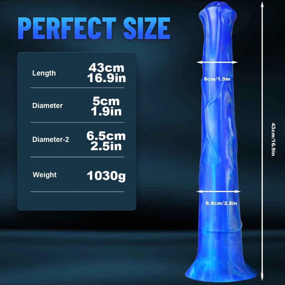 Ombre Silicone Butt Plug 17 in - Silicone Butt Plug