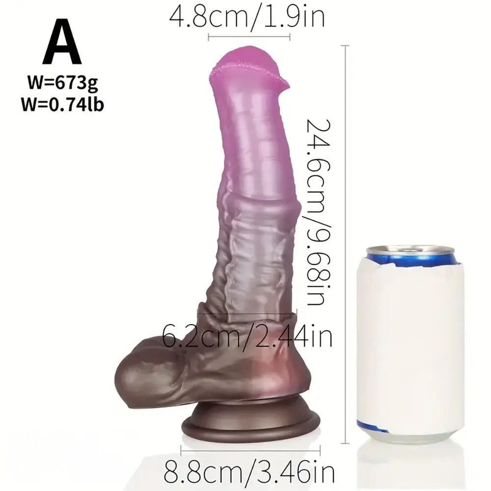 Ombre Silicone Big Dildo - Realistic Suction Cup Dildo