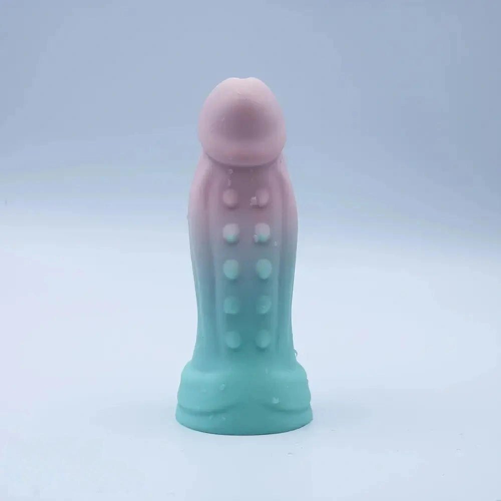 Ombre Spiked Fantasy Dildo - Colorful Silicone Dildo