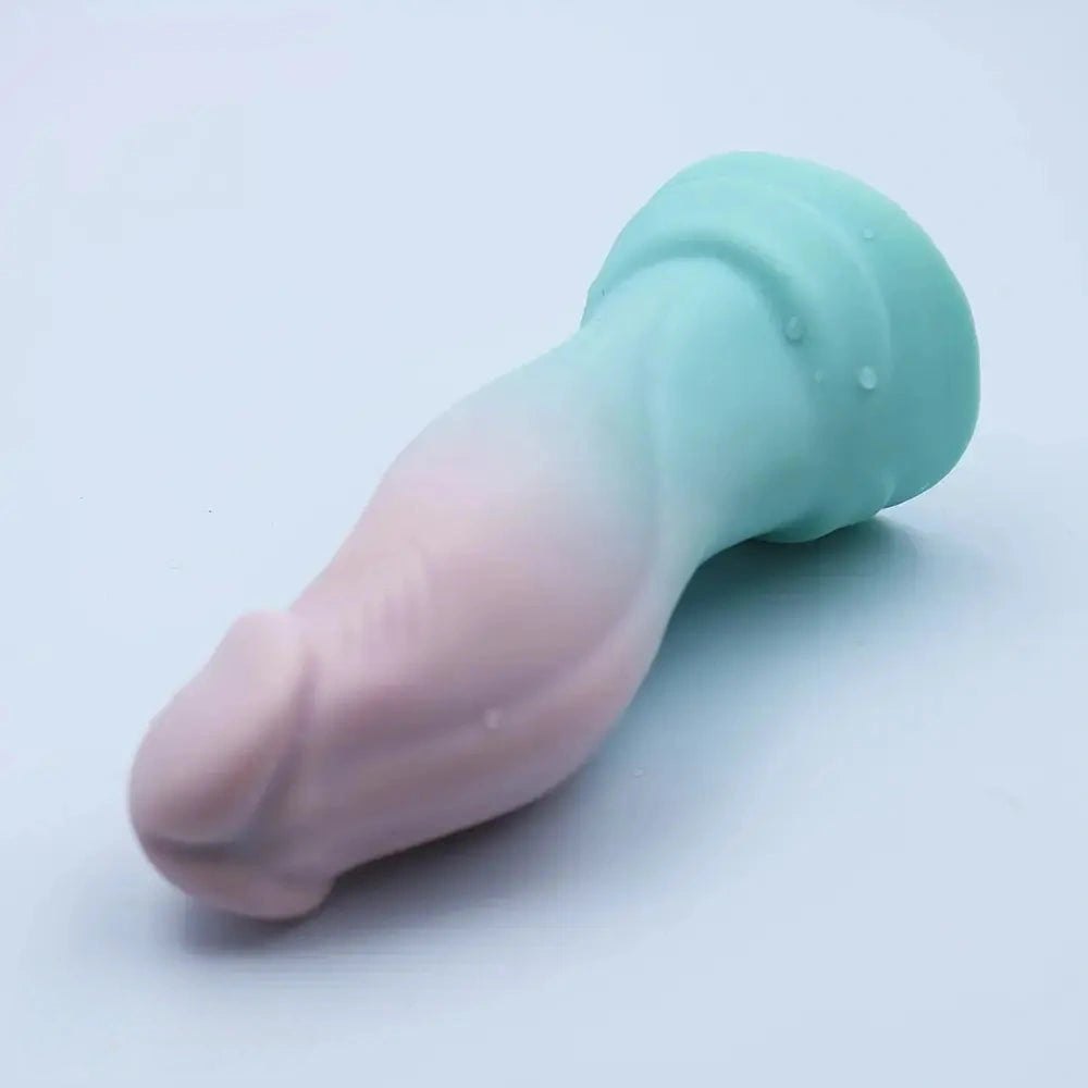 Ombre Spiked Fantasy Dildo - Colorful Silicone Dildo