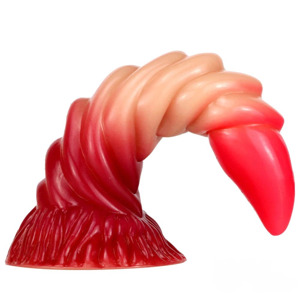 Ombre Spiral Fantasy Dildo 7.6 In - Dragon Horn Dildo
