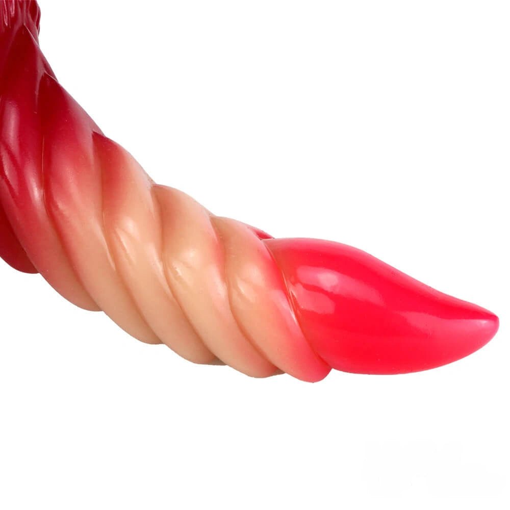 Ombre Spiral Fantasy Dildo 7.6 In - Dragon Horn Dildo