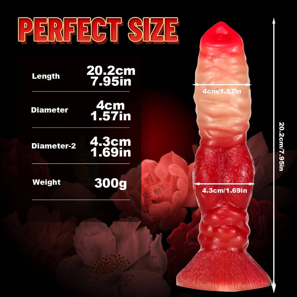 Ombre Spiral Ridged Fantasy Dildo - Fantasy Dildos