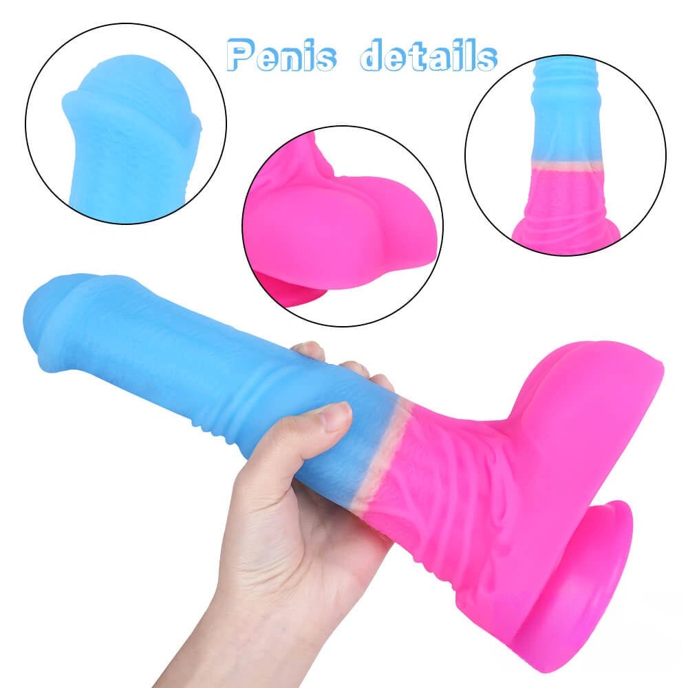 Ombre Suction Cup Realistic Dildo - Horse Dildo Alternative