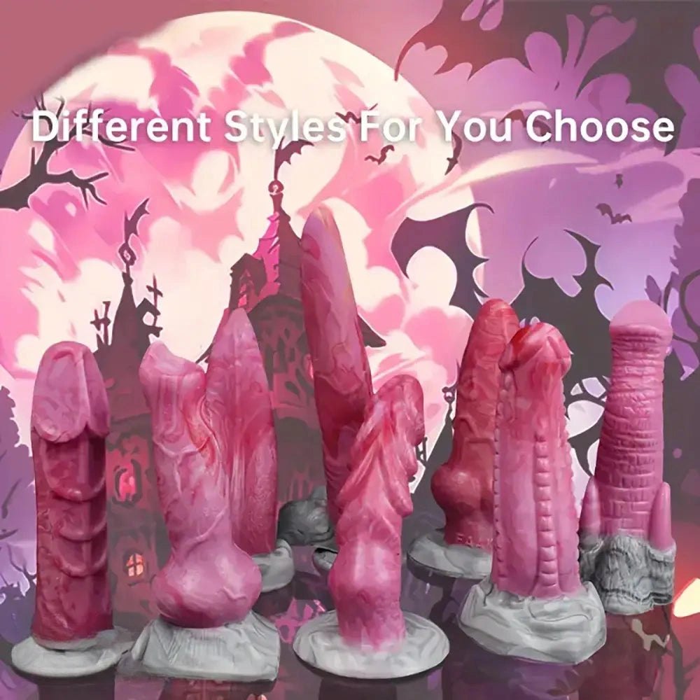 Ombre Twist Fantasy Dildo - Silicone Monster Dildo