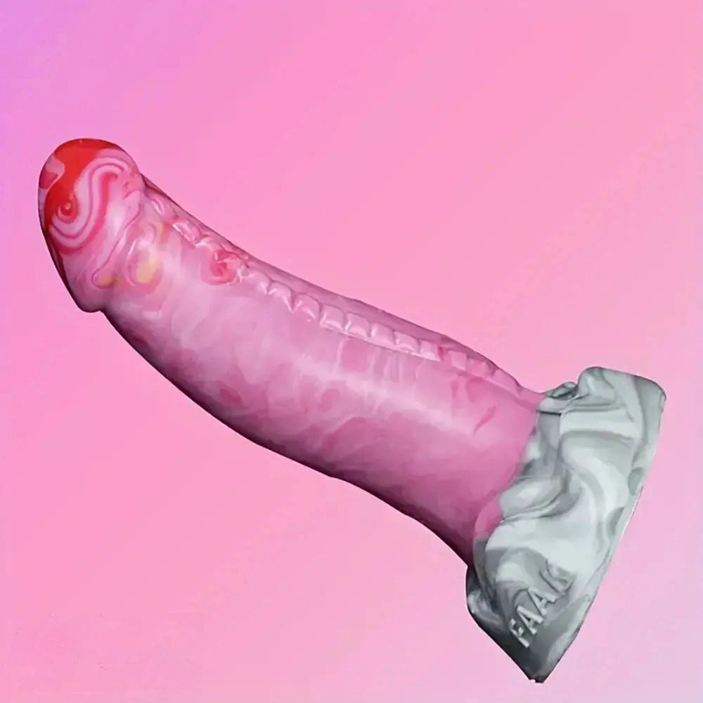 Ombre Twist Fantasy Dildo - Silicone Monster Dildo