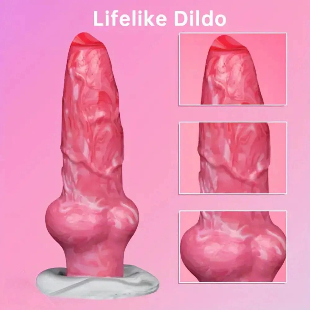Ombre Twist Fantasy Dildo - Silicone Monster Dildo