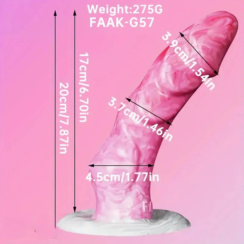 Ombre Twist Fantasy Dildo - Silicone Monster Dildo