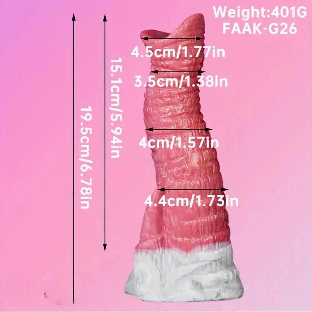 Ombre Twist Fantasy Dildo - Silicone Monster Dildo