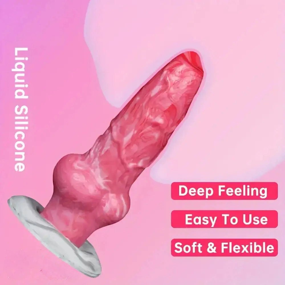 Ombre Twist Fantasy Dildo - Silicone Monster Dildo