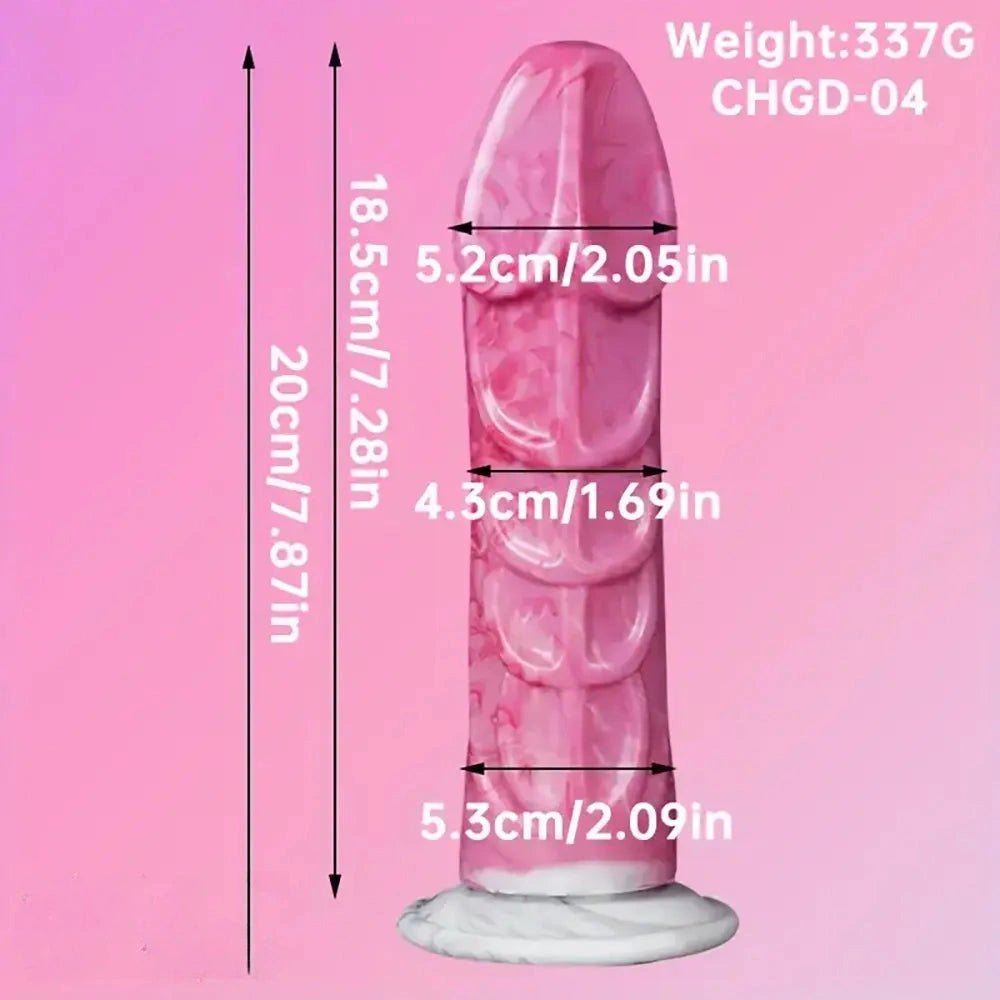 Ombre Twist Fantasy Dildo - Silicone Monster Dildo
