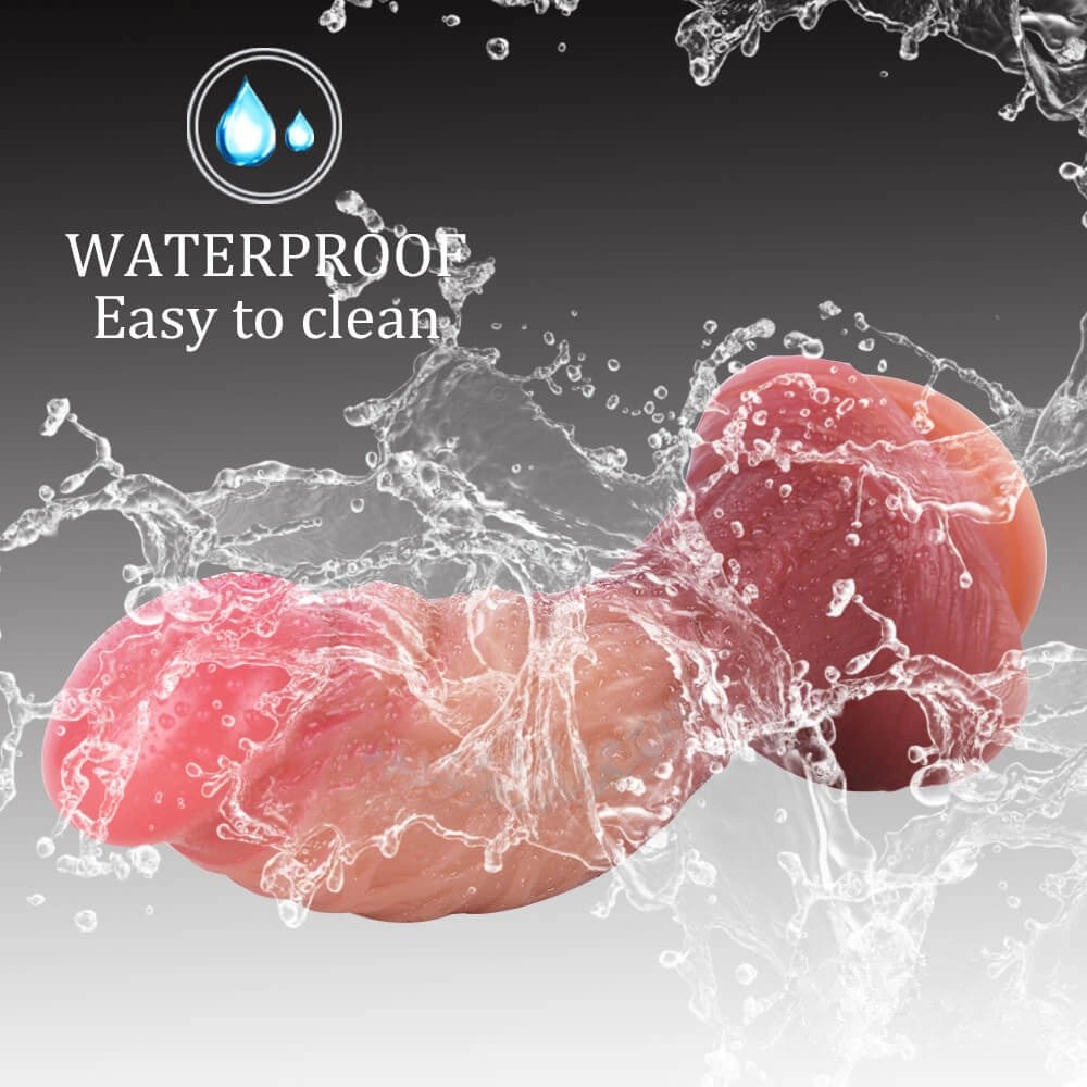 Ombre Veined Dildo 7.5 in - Silicone Suction Dildo
