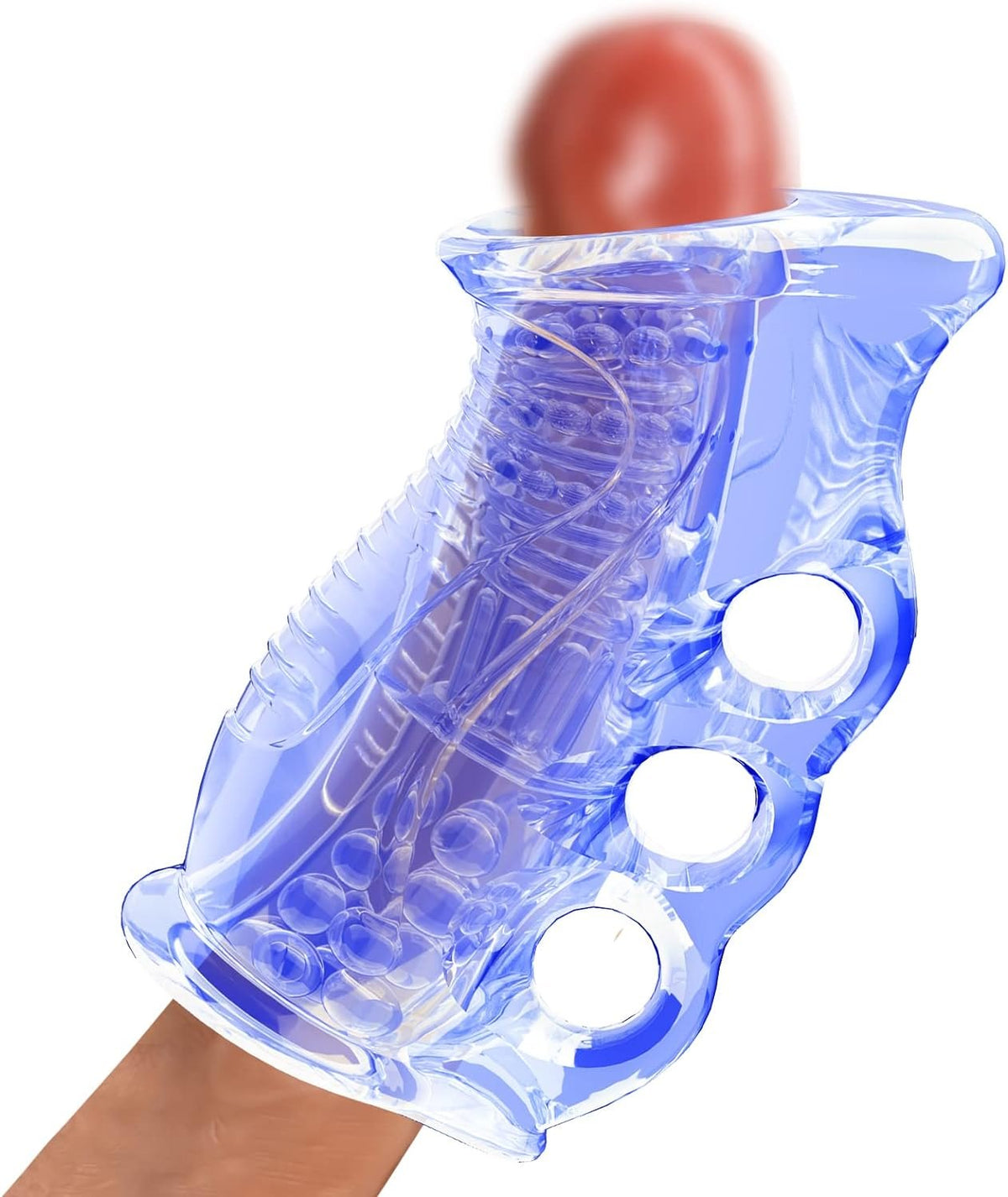 Open-Ended Textured Stroker - TPE Male Masturbator