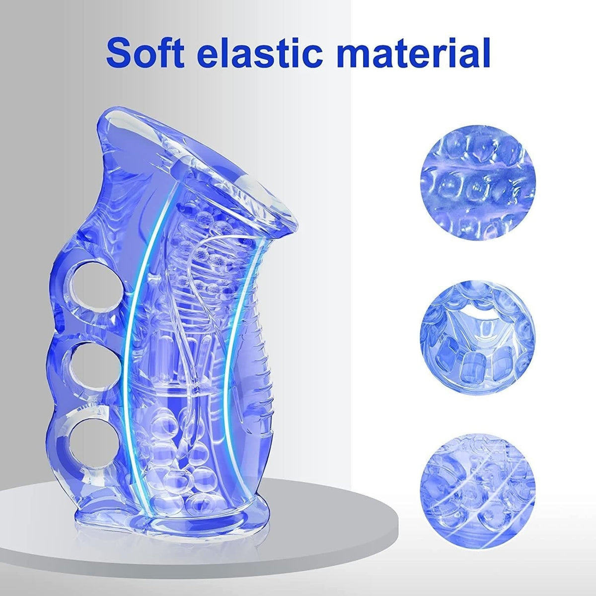 Open-Ended Textured Stroker - TPE Male Masturbator