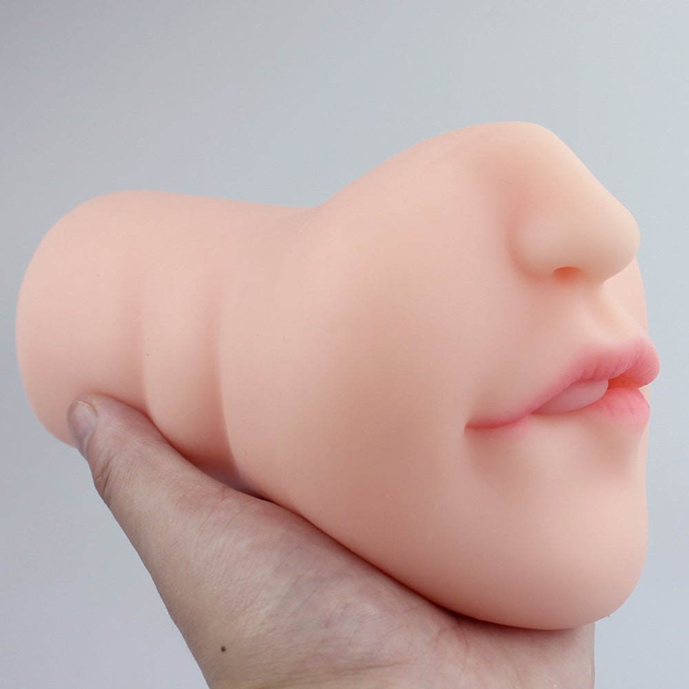Oral Mouth Stroker, Textured Tunnel - Male Masturbator
