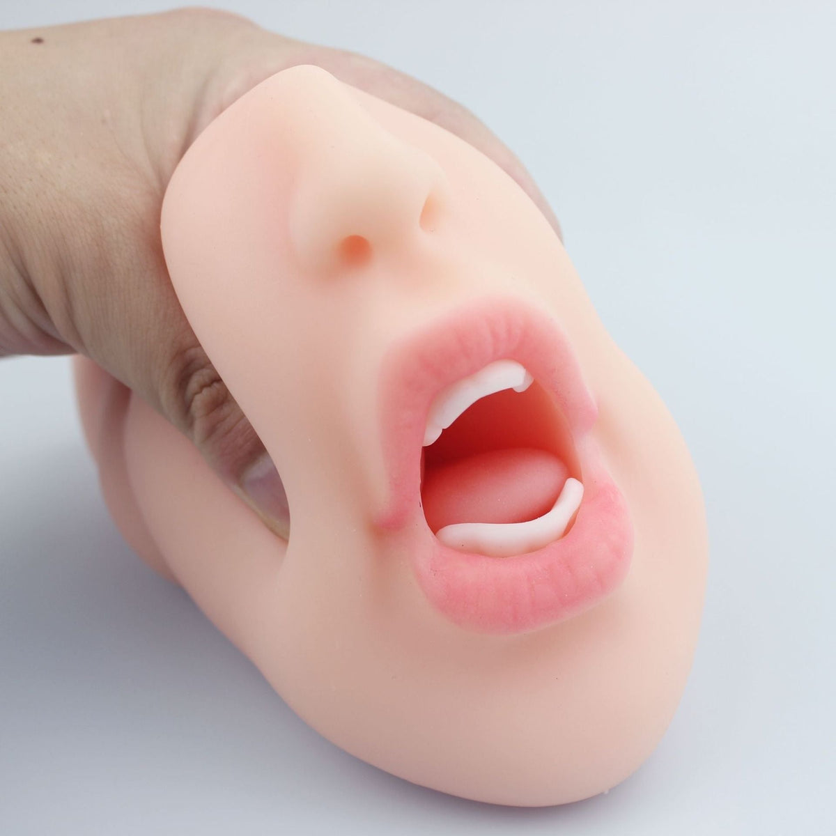 Oral Mouth Stroker, Textured Tunnel - Male Masturbator