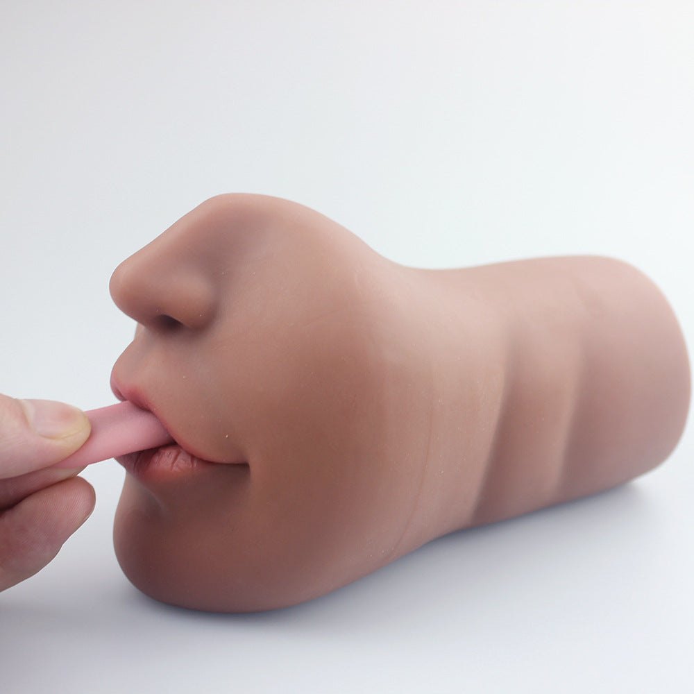 Oral Mouth Stroker, Textured Tunnel - Male Masturbator