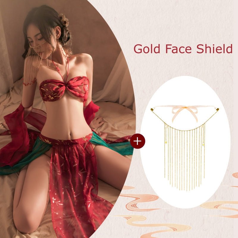 Oriental Sheer Chiffon Dancer Set - Bra and Panty Set