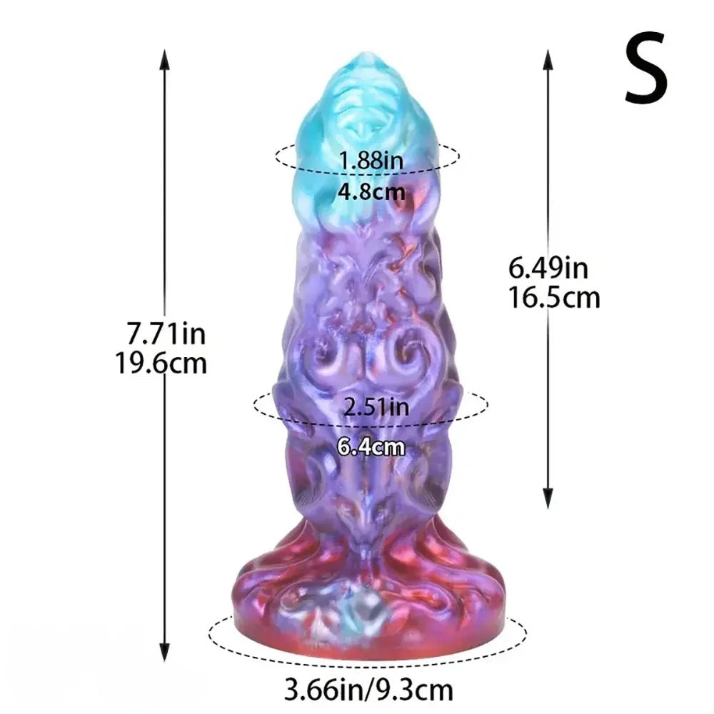 Ornate Monster Fantasy Dildo - Silicone Monster Dildo