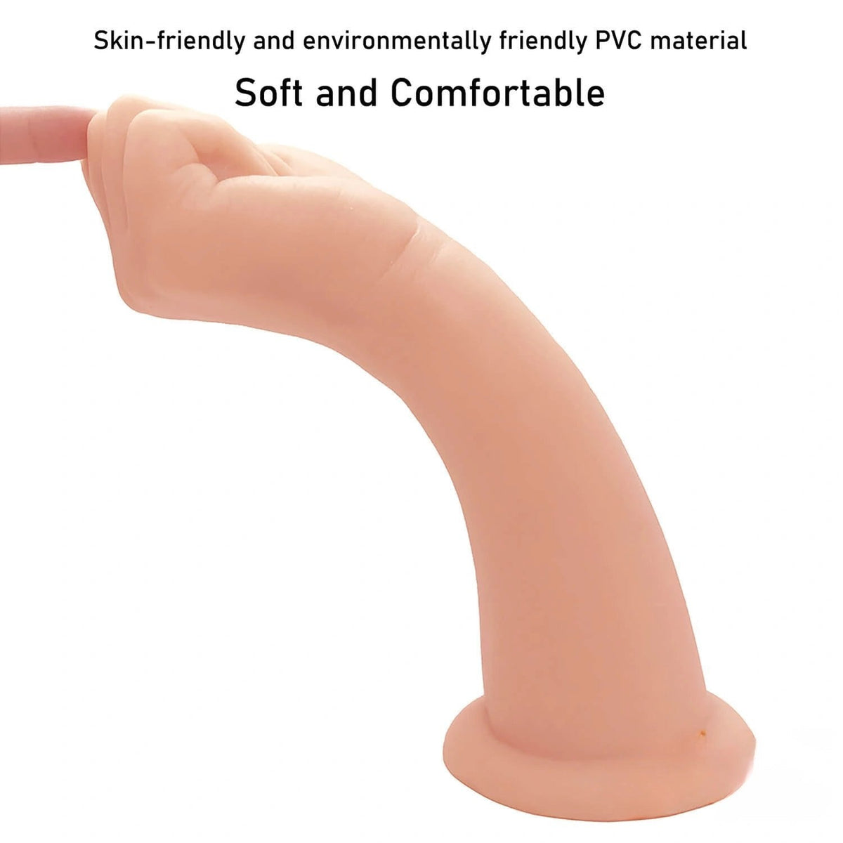 Oversize Fist Shaped PVC Dildo - Huge Thick Insertable Dildo