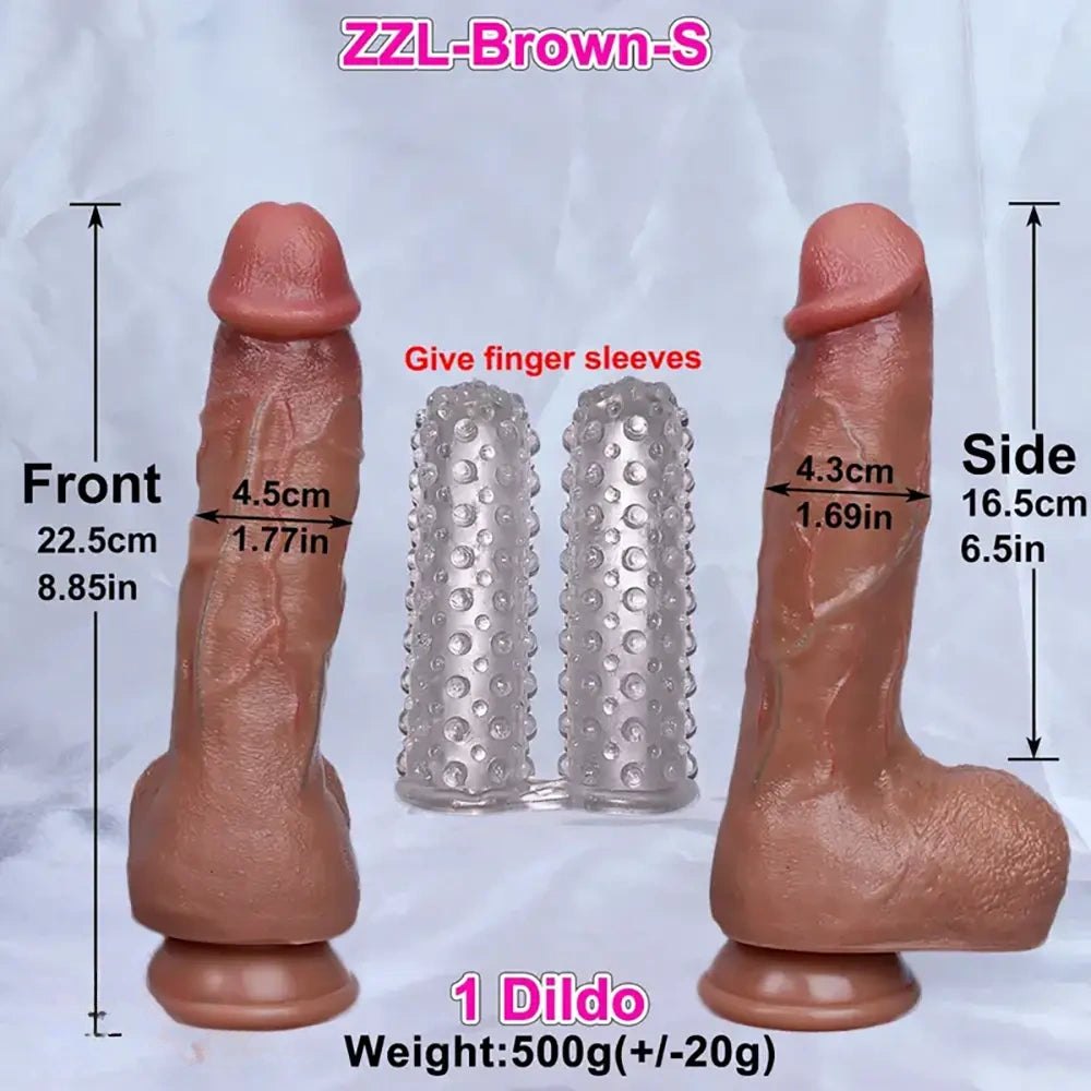 Painted Thick Big Dildo - Realistic Huge Silicone Dildo