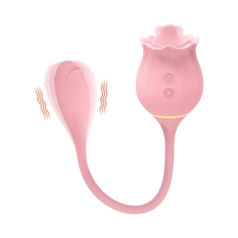 Palm-Size Rose Tongue Vibrator - Clit Stimulator Toy