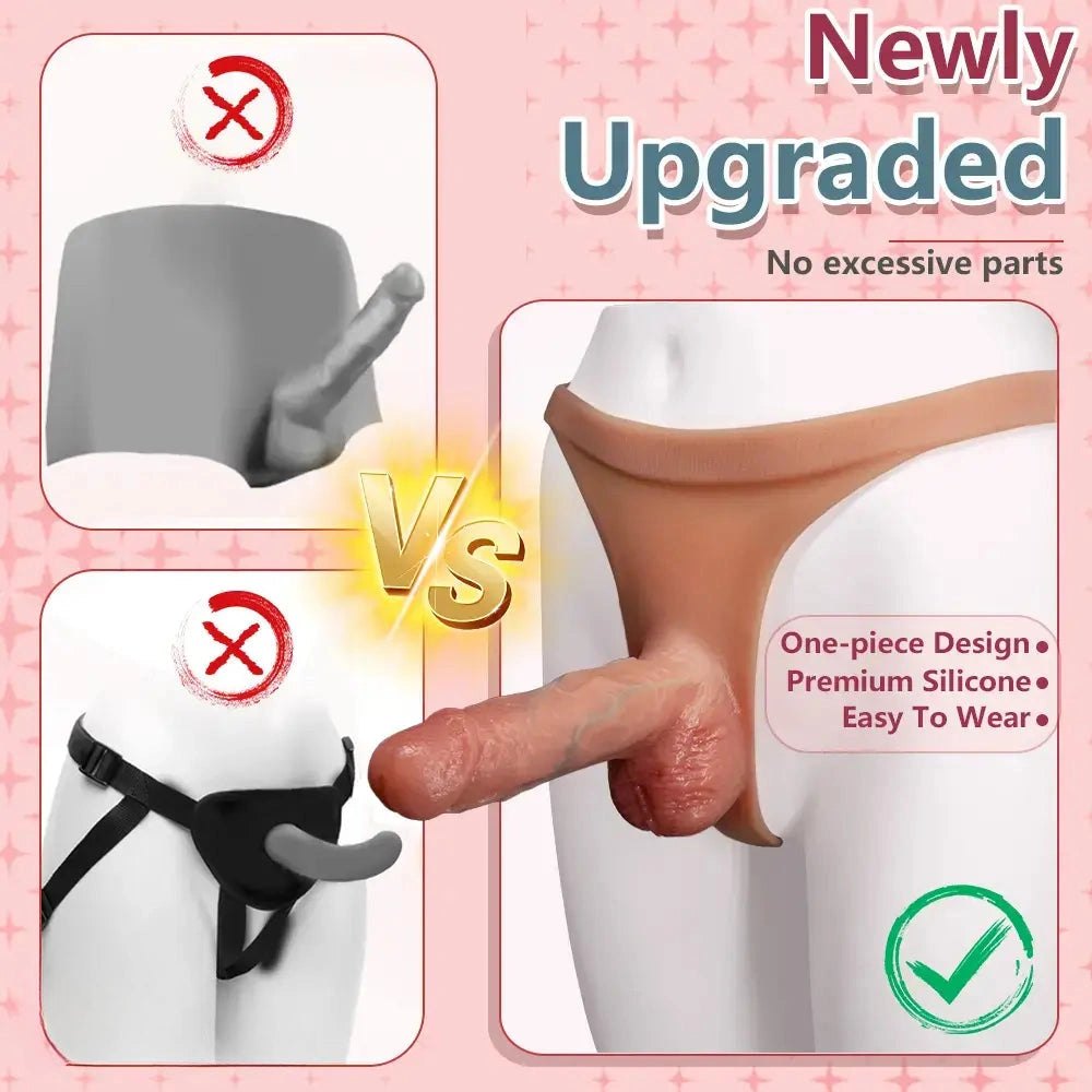 Panty Harness Dildo 6 in - Wearable Strap-On Dildo