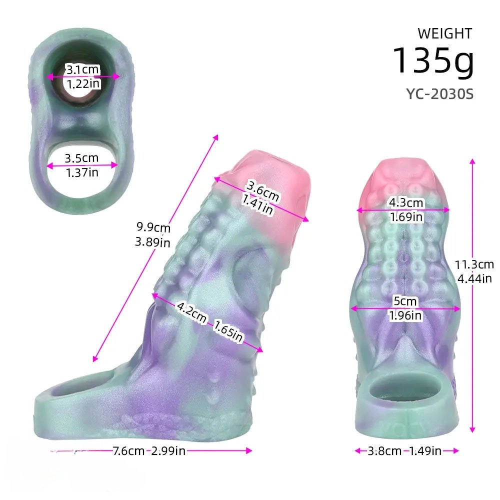 Pastel Bump Fantasy Sleeve - Silicone Fantasy Hollow Sleeve