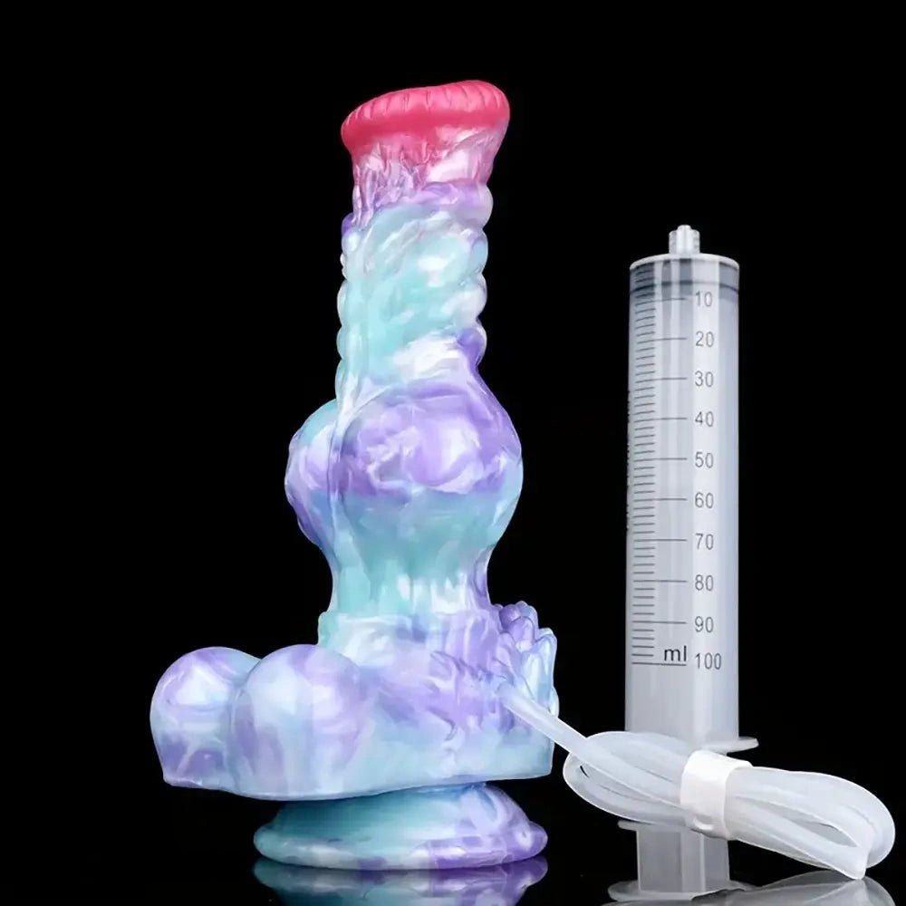 Pastel Dog Knot Fantasy Dildo - Knotted Fantasy Dildo