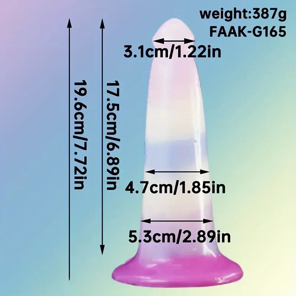 Pastel Ombre Silicone Plug - Silicone Butt Plug Dildo