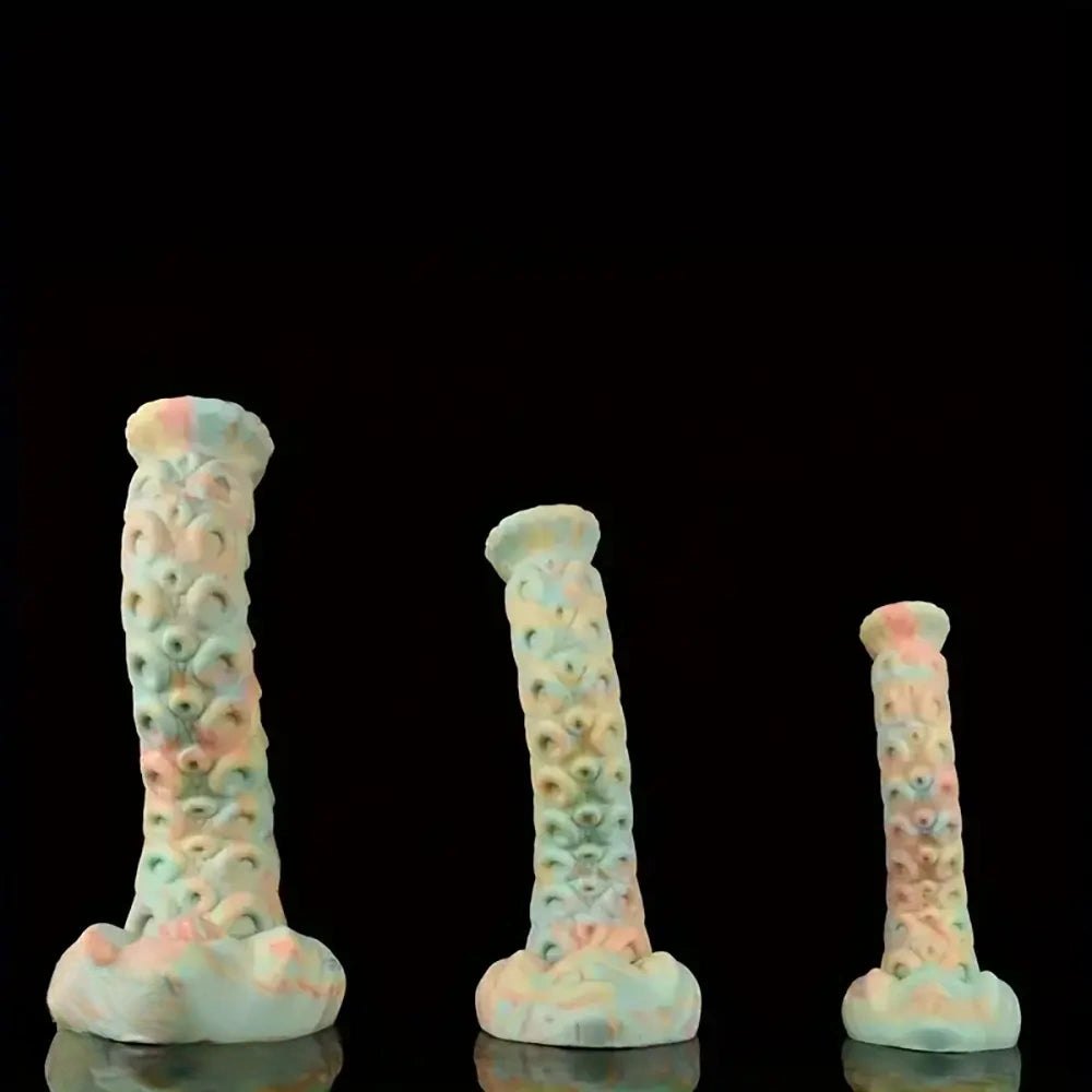 Pastel Tentacle Fantasy Dildo - Silicone Monster Dildo