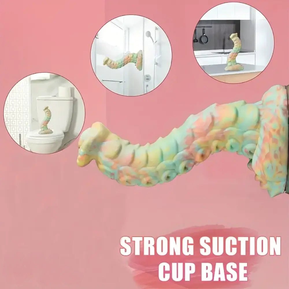 Pastel Tentacle Fantasy Dildo - Silicone Monster Dildo