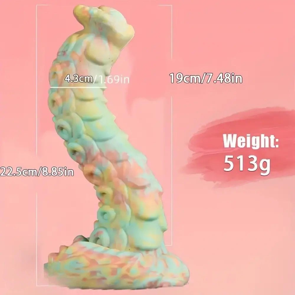 Pastel Tentacle Fantasy Dildo - Silicone Monster Dildo