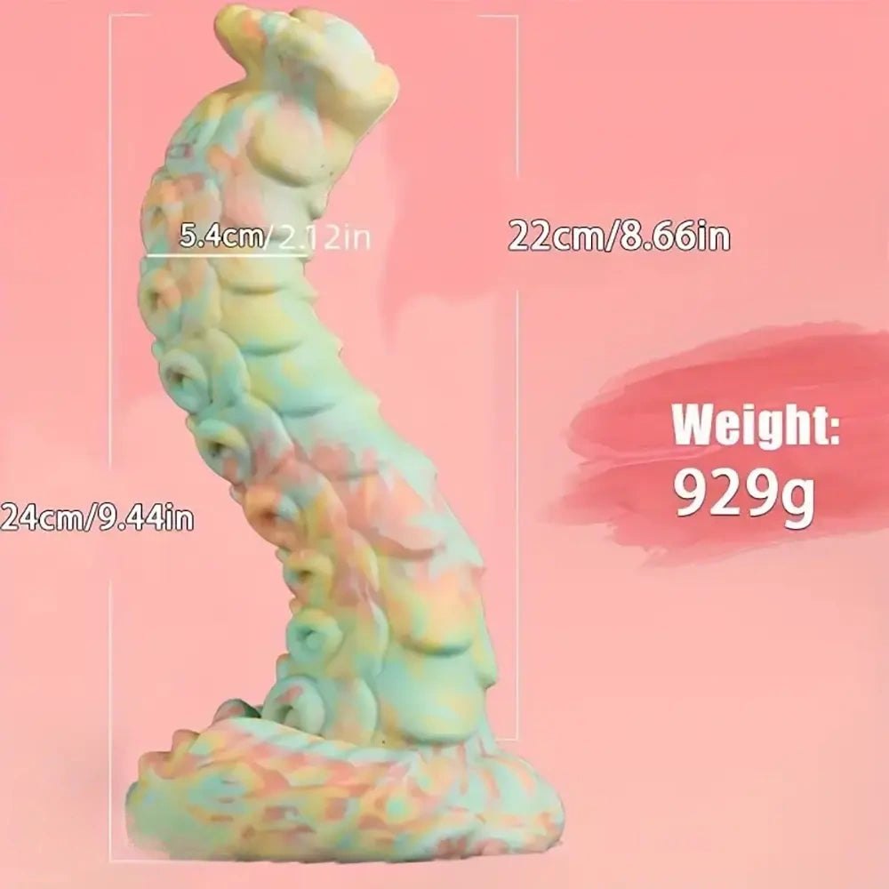 Pastel Tentacle Fantasy Dildo - Silicone Monster Dildo