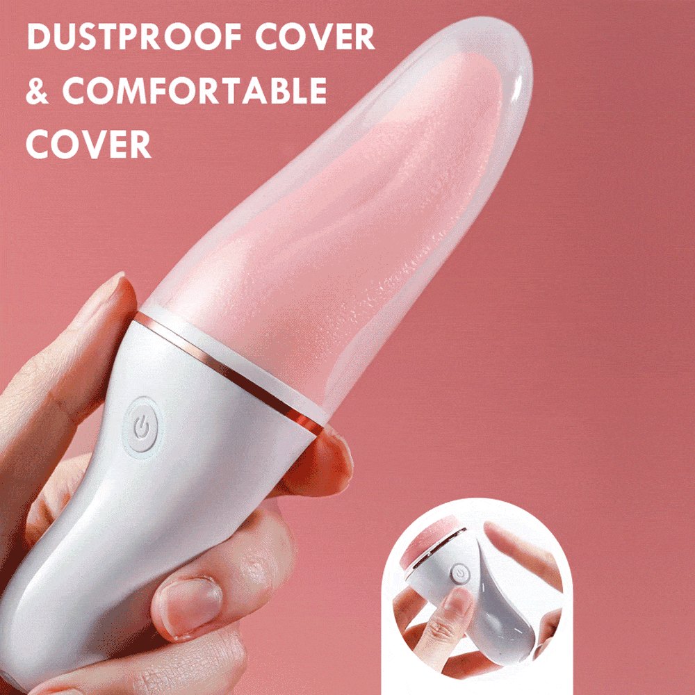 Peach Tongue Licking Vibrator - Clitoral Stimulator Toy