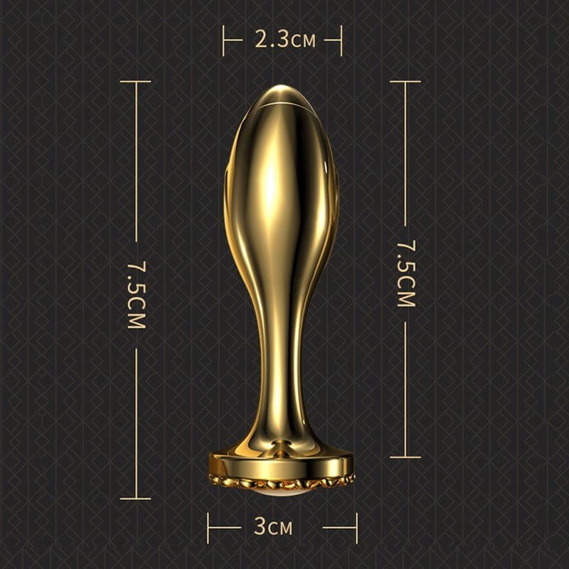 Pearl Rose Steel Anal Plug - Stainless Steel Dilator