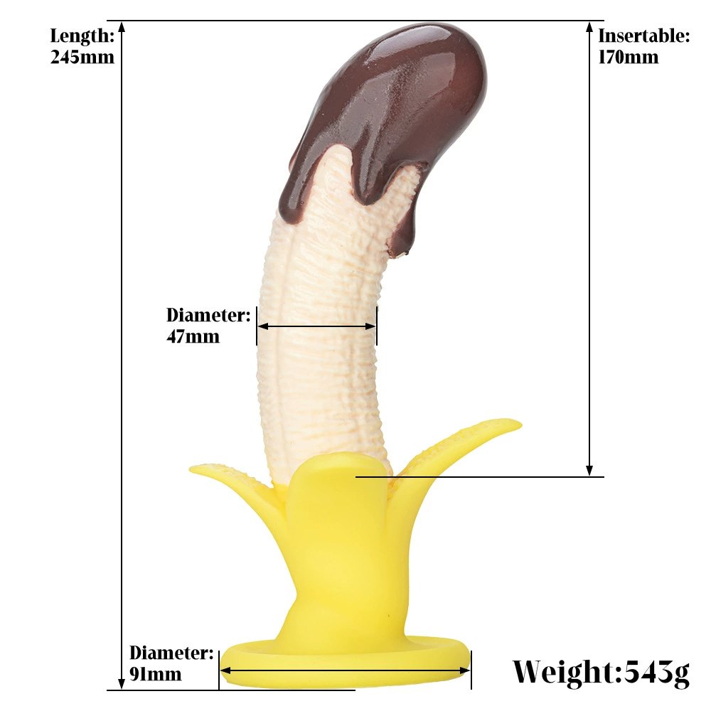 Peeled Banana Silicone Dildo - Fantasy Fruit Dildo