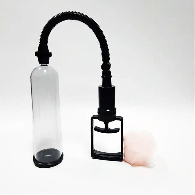 Penis Pump with Flesh Sleeve - Manual Suction Pump