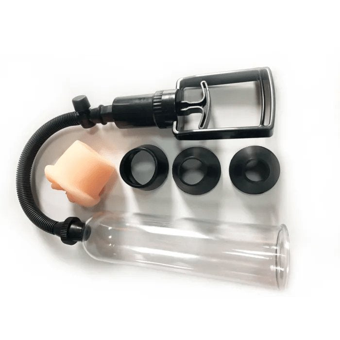 Penis Pump with Flesh Sleeve - Manual Suction Pump