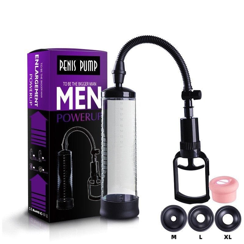 Penis Pump with Flesh Sleeve - Manual Suction Pump
