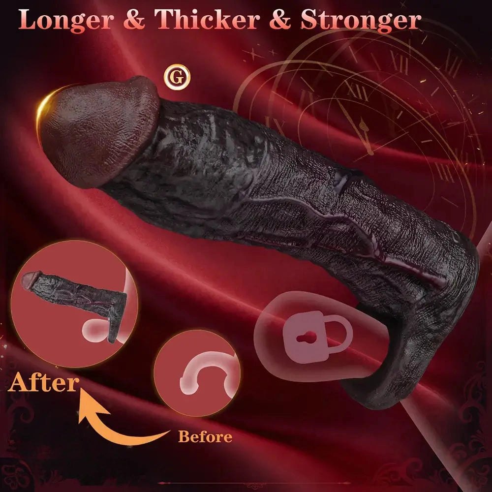 Penis Sleeve With Ring 9.06in - Realistic Dildo Extender