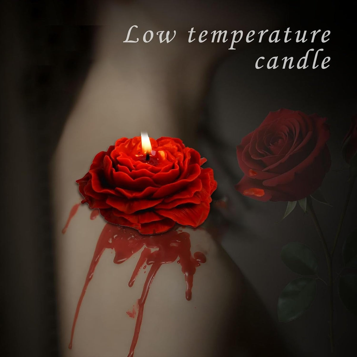 Peony Shaped SM Wax Candle - Low Temp Wax Play Candle