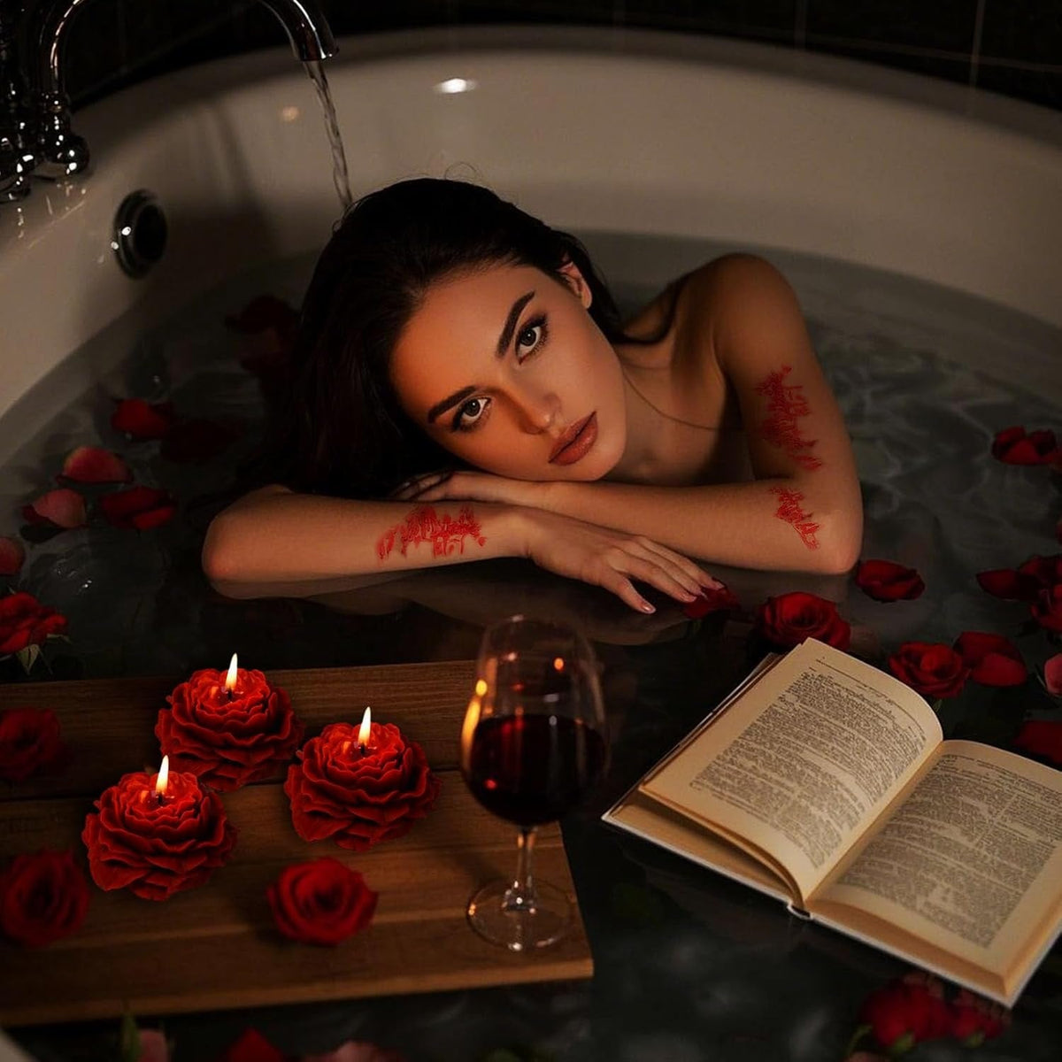 Peony Shaped SM Wax Candle - Low Temp Wax Play Candle