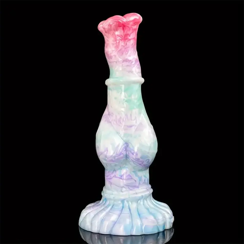 Petal Base Knotted Horse Dildo - Horse Style Knotted Dildo