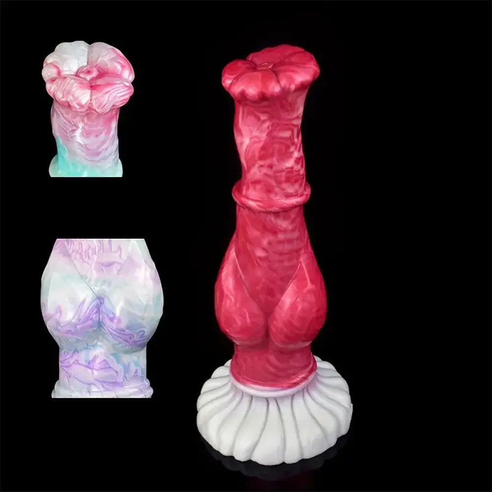 Petal Base Knotted Horse Dildo - Horse Style Knotted Dildo