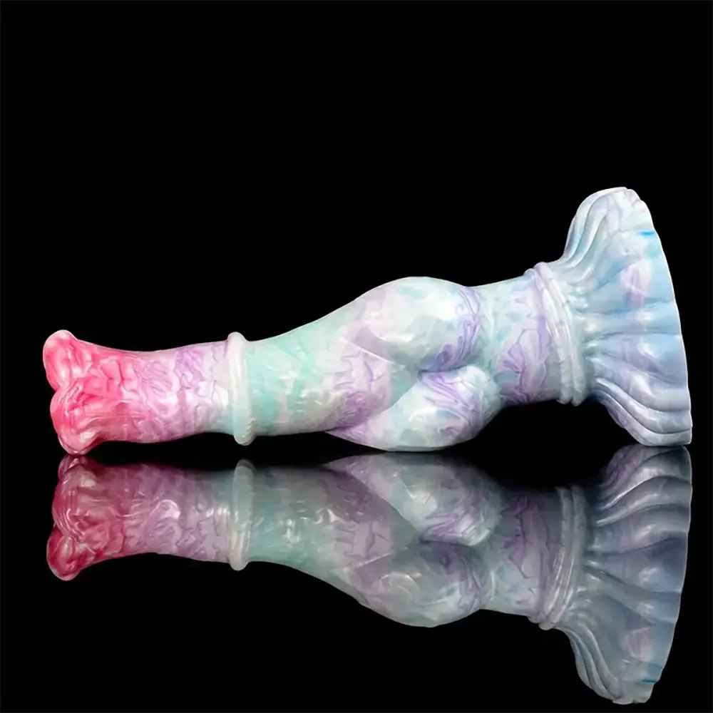 Petal Base Knotted Horse Dildo - Horse Style Knotted Dildo
